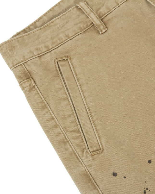 TALKLESSFASHION palm print design casual cargo trousers