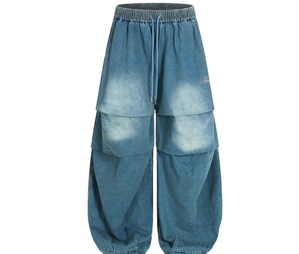 TALKLESSFASHION Paratrooper Wide Leg Jeans