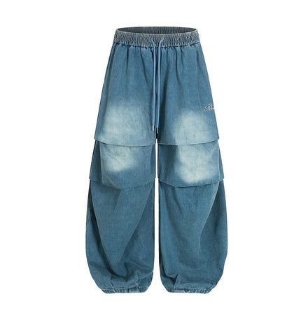 TALKLESSFASHION Paratrooper Wide Leg Jeans