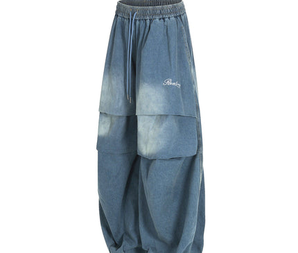 TALKLESSFASHION Paratrooper Wide Leg Jeans