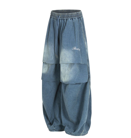 TALKLESSFASHION Paratrooper Wide Leg Jeans