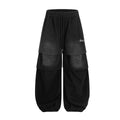 TALKLESSFASHION Paratrooper Wide Leg Jeans
