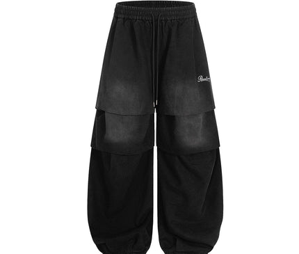 TALKLESSFASHION Paratrooper Wide Leg Jeans
