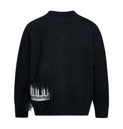 THETLSTUDIO Pentagram Fringe Knit Sweater