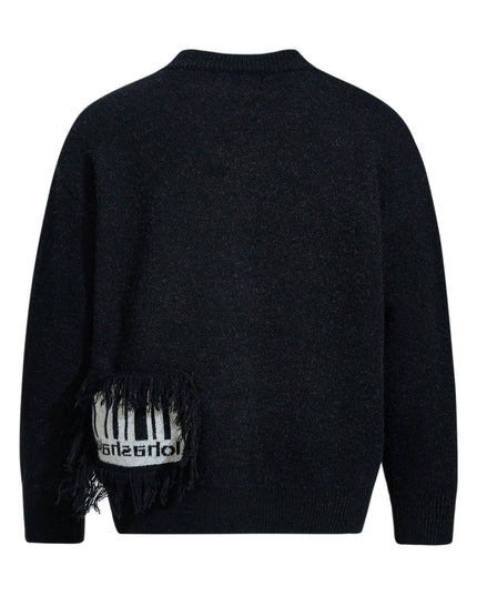 TALKLESSFASHION Pentagram Fringe Knit Sweater