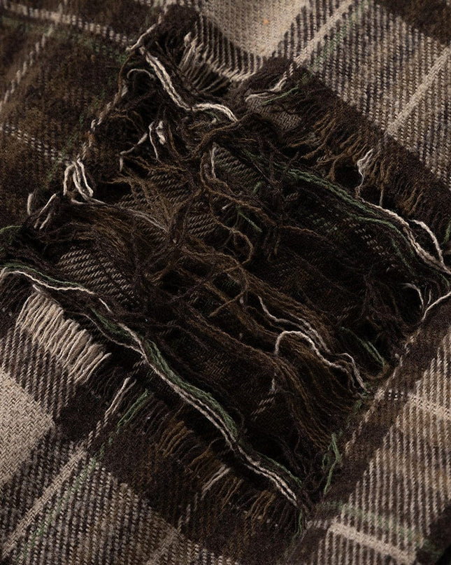 TALKLESSFASHION Plaid Trendy Hole & Patch shirt—2115