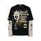THETLSTUDIO Punk Retro Fake Two Long Sleeve Tee