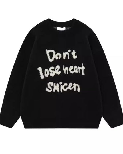 TALKLESSFASHION Retro Jacquard Sweater—7590