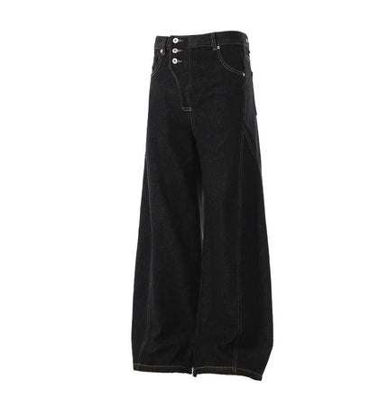 THETLSTUDIO Retro Scimitar Wide-Leg Denim