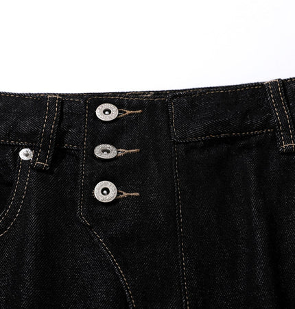 THETLSTUDIO Retro Scimitar Wide-Leg Denim