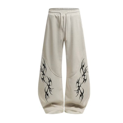 THETLSTUDIO Retro Scimitar Wide-Leg Sweatpants