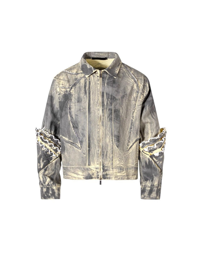 TALKLESSFASHION Retro Street Distressed Washed Jeans
