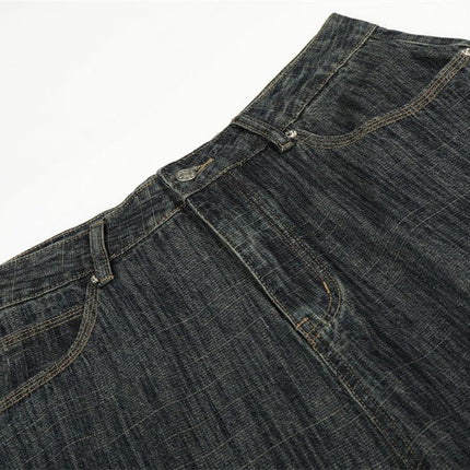 TALKLESSFASHION Retro Urban Denim Trousers