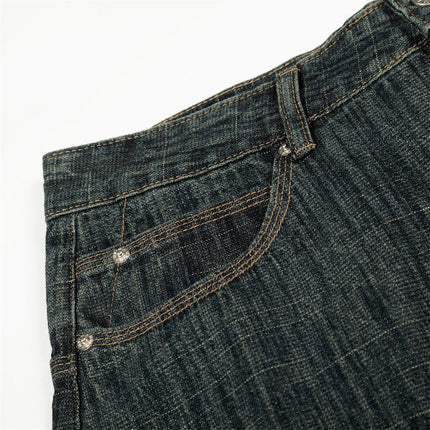 TALKLESSFASHION Retro Urban Denim Trousers