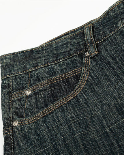TALKLESSFASHION Retro Urban Denim Trousers