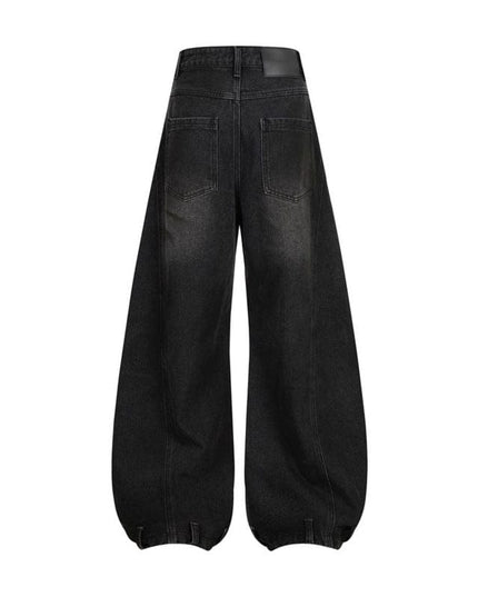 TALKLESSFASHION Retro Washed Ripped & Stitch Jeans