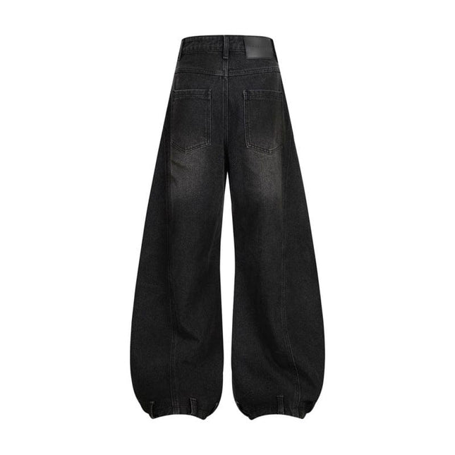 TALKLESSFASHION Retro Washed Ripped & Stitch Jeans