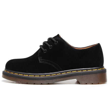 TALKLESSFASHION Reverse velvet 1461 low-top small leather shoes, women's leather, British style plus-size boots, round-toed men's casual workwear, Martin shoes