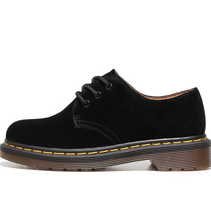 TALKLESSFASHION Reverse velvet 1461 low-top small leather shoes, women's leather, British style plus-size boots, round-toed men's casual workwear, Martin shoes
