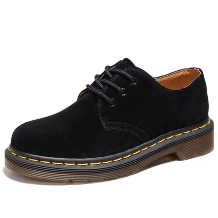 TALKLESSFASHION Reverse velvet 1461 low-top small leather shoes, women's leather, British style plus-size boots, round-toed men's casual workwear, Martin shoes