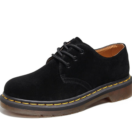 TALKLESSFASHION Reverse velvet 1461 low-top small leather shoes, women's leather, British style plus-size boots, round-toed men's casual workwear, Martin shoes