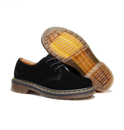 TALKLESSFASHION Reverse velvet 1461 low-top small leather shoes, women's leather, British style plus-size boots, round-toed men's casual workwear, Martin shoes