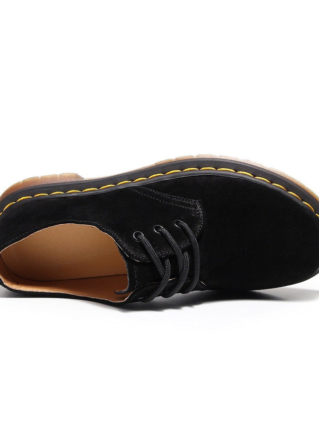 TALKLESSFASHION Reverse velvet 1461 low-top small leather shoes, women's leather, British style plus-size boots, round-toed men's casual workwear, Martin shoes