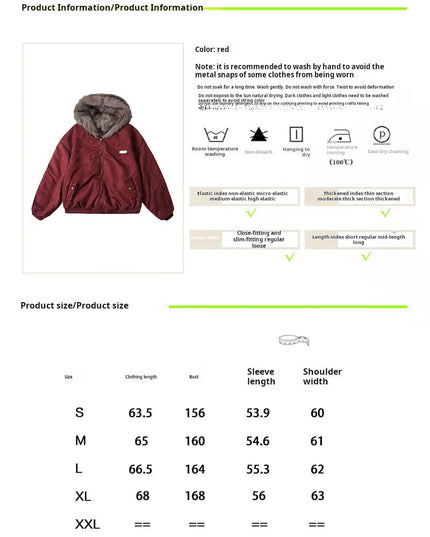 TALKLESSFASHION Reversible Suede Faux Fur Jacket
