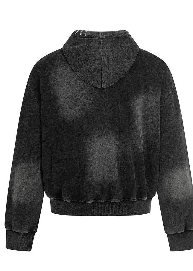 TALKLESSFASHION Ringed Echo Hoodie Jacket