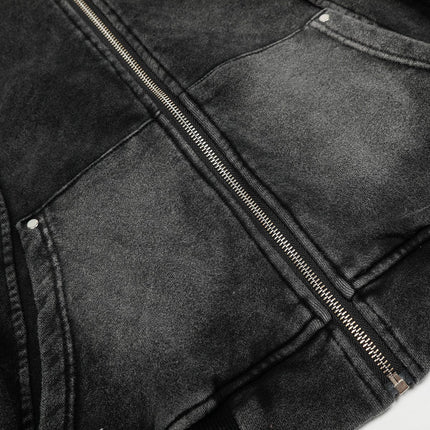 TALKLESSFASHION Ringed Echo Hoodie Jacket