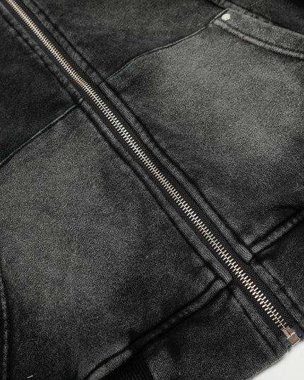 TALKLESSFASHION Ringed Echo Hoodie Jacket