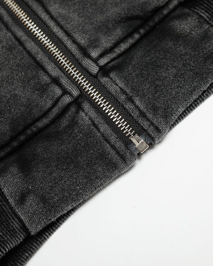 TALKLESSFASHION Ringed Echo Hoodie Jacket