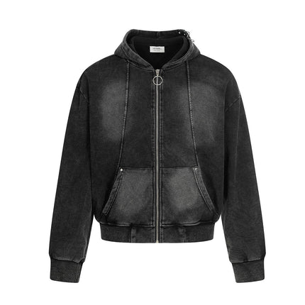 TALKLESSFASHION Ringed Echo Hoodie Jacket