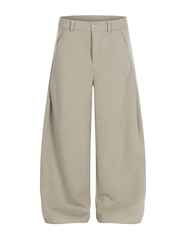 TALKLESSFASHION S / apricot EON 26 spring new spot American retro simple versatile air layer casual trousers for men