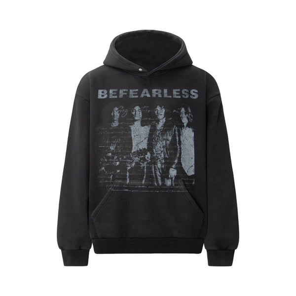 Character Print Heavy Compound Washed Hoodie