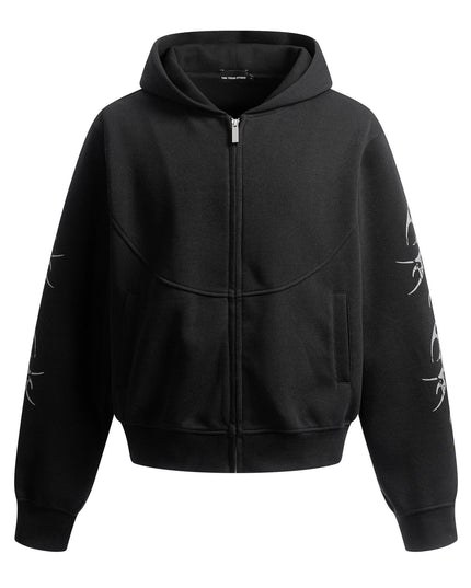 TALKLESSFASHION S / black 262 Hip-Hop Oversized Zipper Hoodie
