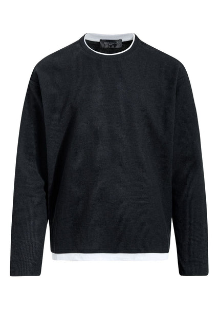 THETLSTUDIO S / black EON 26 Spring New spot American retro simple versatile loose long sleeve T-shirt for men