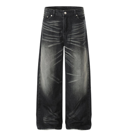 THETLSTUDIO S / black EON 26 spring New spot American street trendy high street individual wash design denim trousers men
