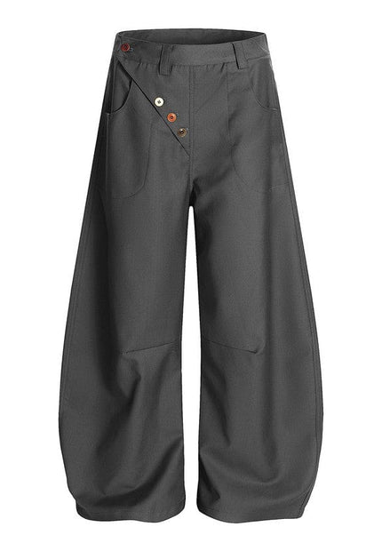 THETLSTUDIO S / Black K339 GXFortune Premium American Commuter Drape Black Scimitar Trousers for Men and Women