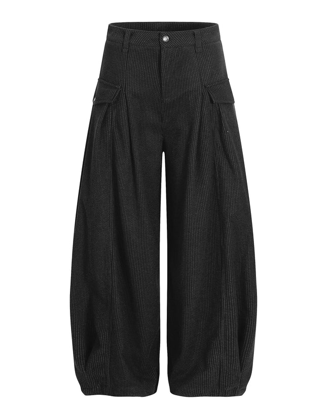 TALKLESSFASHION S / black Old Money Loose Slacks
