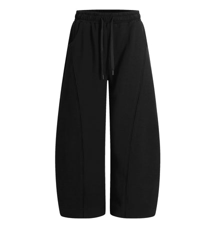 TALKLESSFASHION S / Black pants Deconstructed High-Weight Zipper Sweat Set