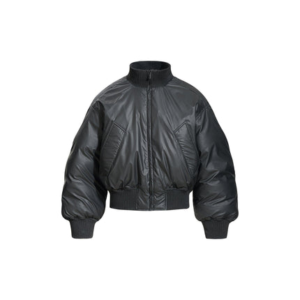 TALKLESSFASHION S / black Retro Cozy Padded Jacket