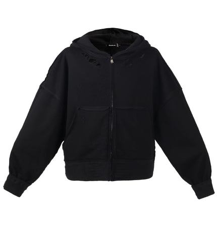 TALKLESSFASHION S / black Urban Edge Hoodie Jacket
