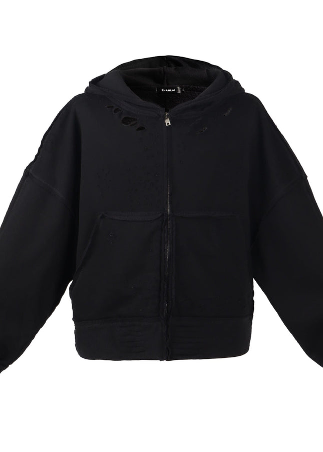 TALKLESSFASHION S / black Urban Edge Hoodie Jacket