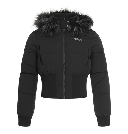 TALKLESSFASHION S / black waist slimming short jacket