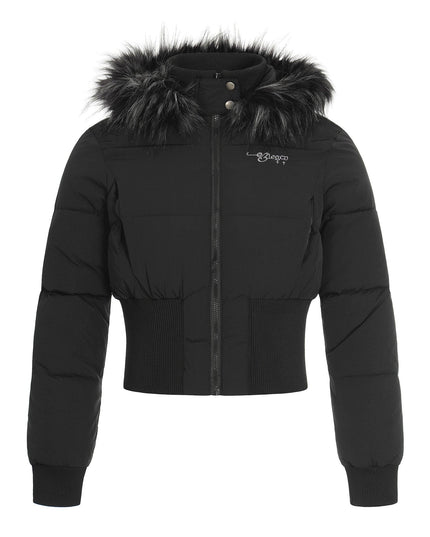 TALKLESSFASHION S / black waist slimming short jacket