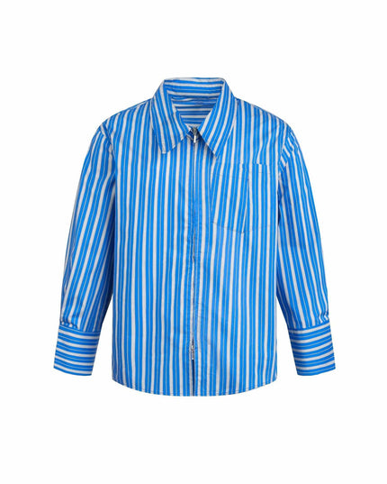 TALKLESSFASHION S / blue EON 26 spring new spot American street trendy fine plaid basic long sleeve shirt men