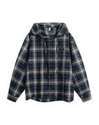 S / Blue gray grid