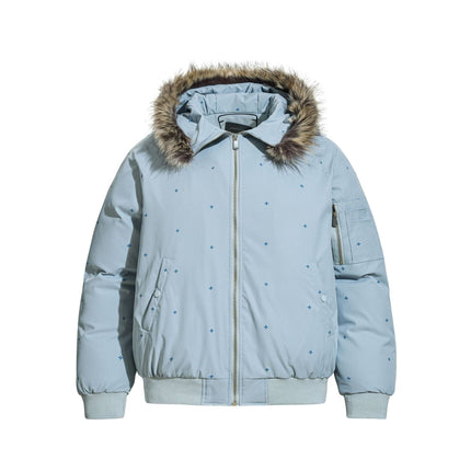 TALKLESSFASHION S / blue Simple Versatile Hooded Padded Jacket