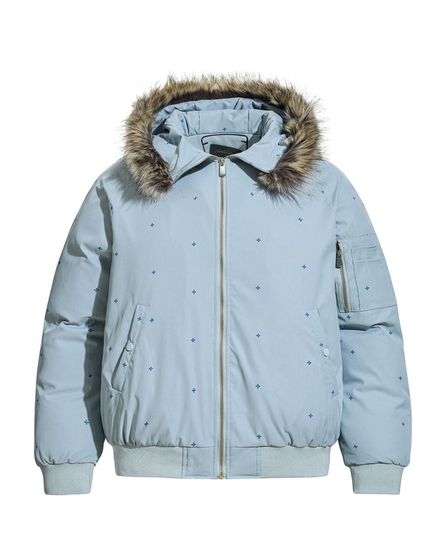 TALKLESSFASHION S / blue Simple Versatile Hooded Padded Jacket